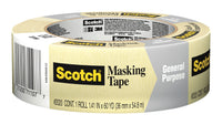 Scotch Contractor Grade 1.41 in. W x 60.1 yd. L Beige Medium Strength Masking Tape 1 pk