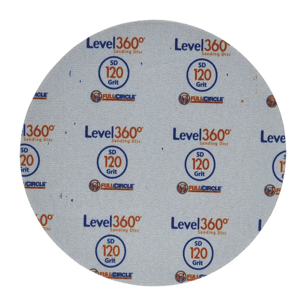 Full Circle Level 360 8.75 in. Aluminum Oxide Hook and Loop Sanding Disc 120 Grit Very Fine 5