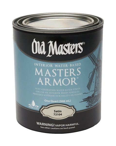 Old Masters Masters Armor Satin Clear Water-Based Floor Finish 1 qt.