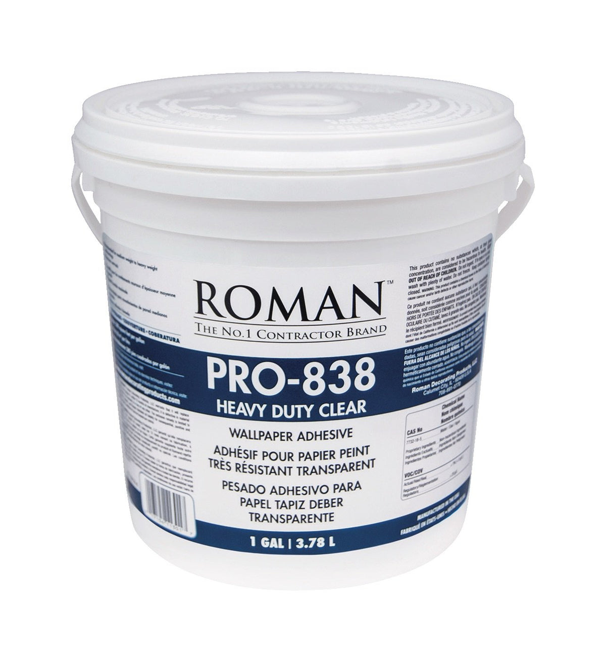 Roman PRO-838 Heavy Duty Clear Adhesive