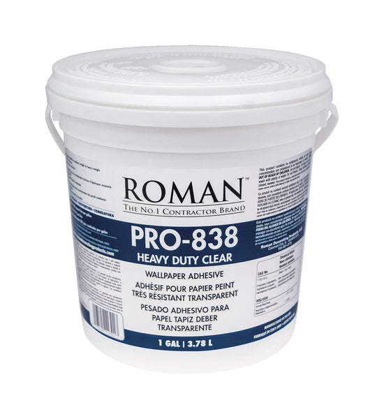 Roman Professional PRO-838 1 Gallon Clear Heavy Duty Adhesive