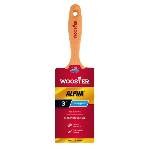 Wooster Alpha 3 in. W Flat Varnish Brush 4233-3