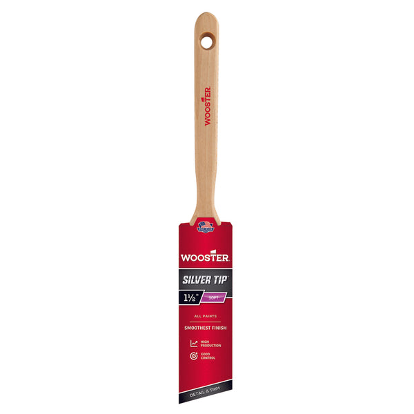Wooster Silver Tip 1-1/2 in. W Angle Paint Brush 5221-1.5