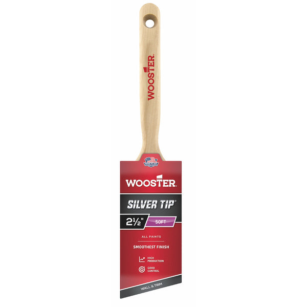 Wooster Silver Tip 2 1/2 in. W Angle Paint Brush 5221-2 1/2