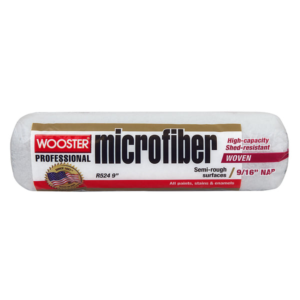 Wooster Microfiber 9 in. W x 9/16 in. Paint Roller Cover 1 pk R524-9