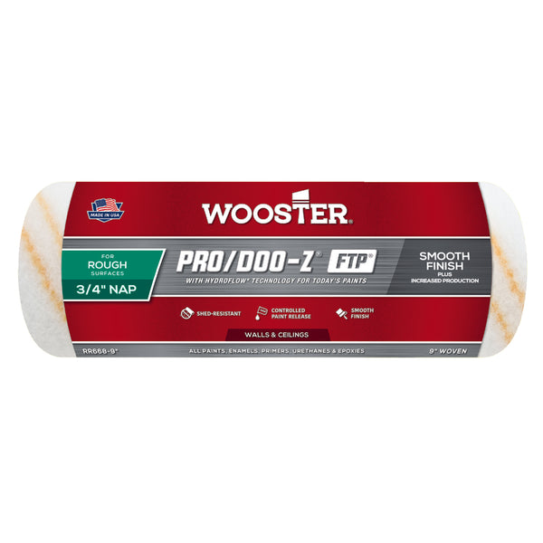 Wooster Pro/Doo-Z FTP Synthetic Blend 9 in. W x 3/4 in. Regular Paint Roller Cover 1 pk
