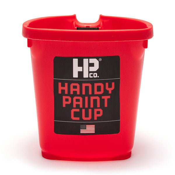 HANDy Paint Cup - 1 pt. Plastic w/Magnet Brush Holder (no liners)