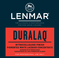 Lenmar DuraLaq Nitrocellulose Pigmented White Concentrate - Semi Gloss 1H.12