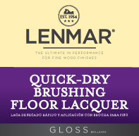 Lenmar Quick-Dry Brushing Floor Lacquer - Gloss 1D.562