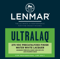Lenmar UltraLaq 275 VOC Water White Precatalyzed Nitrocellulose Lacquer - Semi-Gloss 1D.2216