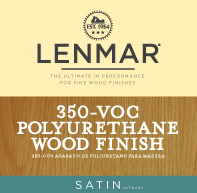 Lenmar 350 VOC Polyurethane Wood Floor Finish - Satin 1Y.354 DISCONTINUED