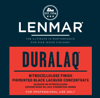 Lenmar DuraLaq Nitrocellulose Pigmented Black Concentrate - Gloss 1A.97