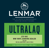 Lenmar UltraLaq 275 VOC Water White Vinyl Sanding Sealer 1C.2138 - DISCONTINUED - REPLACE WITH 1C.360